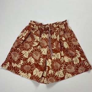 Madewell Women's Floral Persian Elastic Drawstring Short